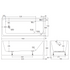 Hustle Multi-Fit Acrylic Bath With Overflow