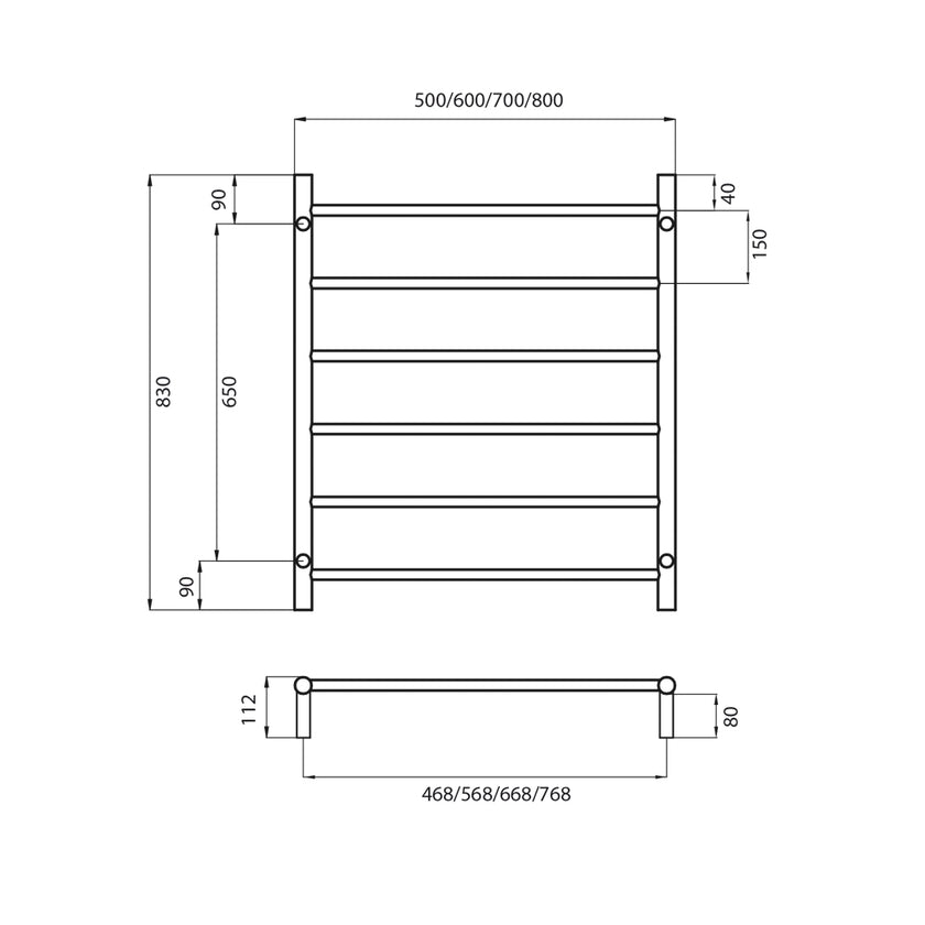 Non-Heated Round Ladder