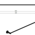 Round Single Towel Rail