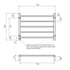 Round Heated Towel Ladder 750mm x 550mm