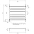 Round Heated Towel Ladder 750mm x 750mm