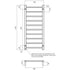 Square Heated Towel Ladder
