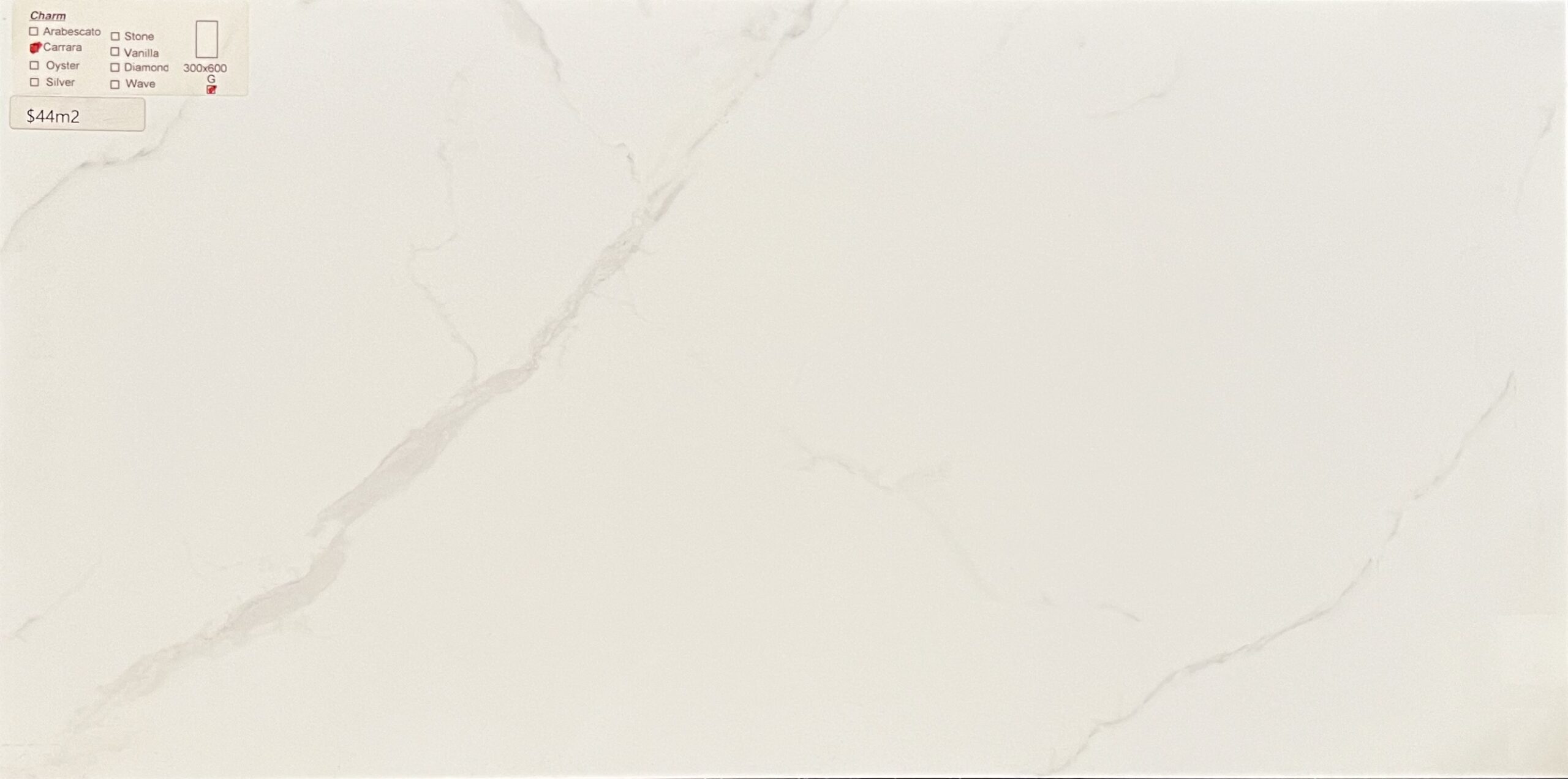 300x600mm Matt White Rectified Ceramic Wall Tiles Gia's Bathrooms and